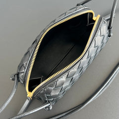 CONCERT POUCH 18 IN BLACK LAMBSKIN