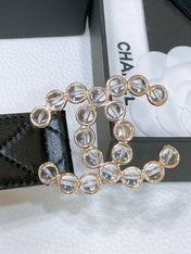 CHANEL 26S BELT 30 MM IN BEIGE CALFSKIN 670904