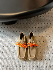 MIUMIU 26S CHUKKA BOOTS IN BROWN SUEDE