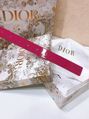 DIOR 26S BELT 25 MM IN PINK CALFSKIN 654109