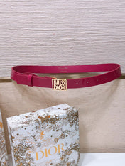 DIOR 26S BELT 25 MM IN PINK CALFSKIN 654109