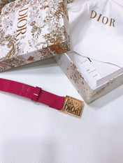DIOR 26S BELT 25 MM IN PINK CALFSKIN 654109