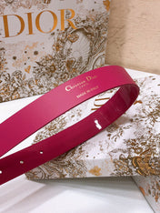 DIOR 26S BELT 25 MM IN PINK CALFSKIN 654109