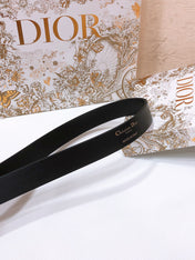 DIOR 26S BELT 25 MM IN BLACK CALFSKIN 655084
