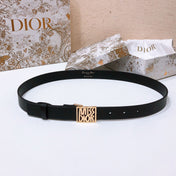 DIOR 26S BELT 25 MM IN BLACK CALFSKIN 655084