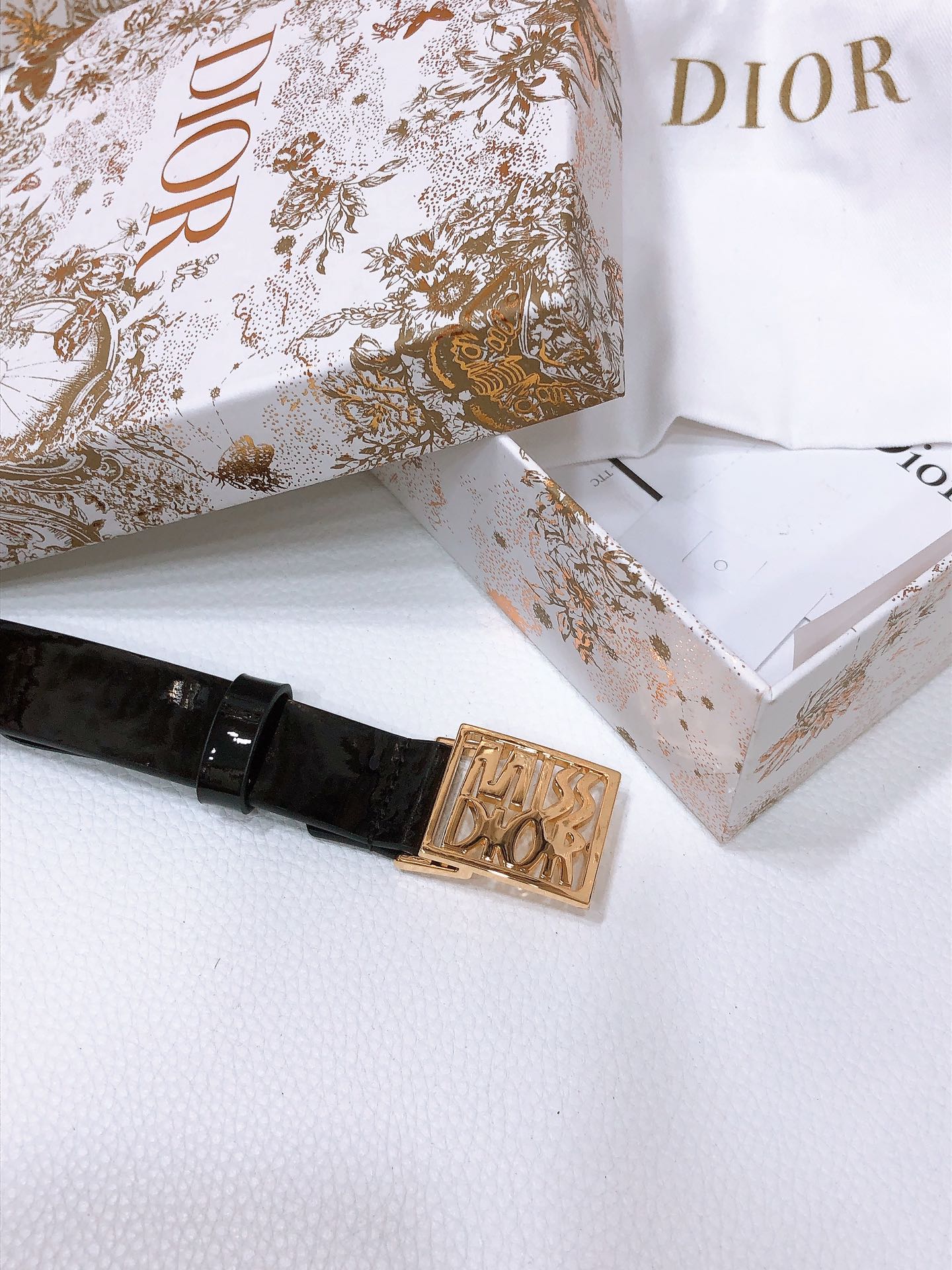 DIOR 26S BELT 25 MM IN BLACK CALFSKIN 655085