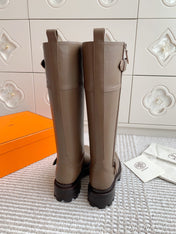 JAIME BOOT IN CEDAR BROWN CALFSKIN
