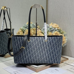 MEDIUM 37 TOUJOURS BAG IN BLUE MONOGRAM DENIM