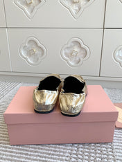 NAPPA LOAFERS IN GOLD METALLIC LAMBSKIN