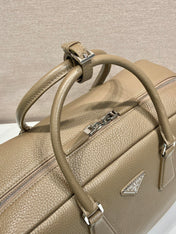 BRIEFCASE 40 IN DRIED MOSS GRAINED CALFSKIN