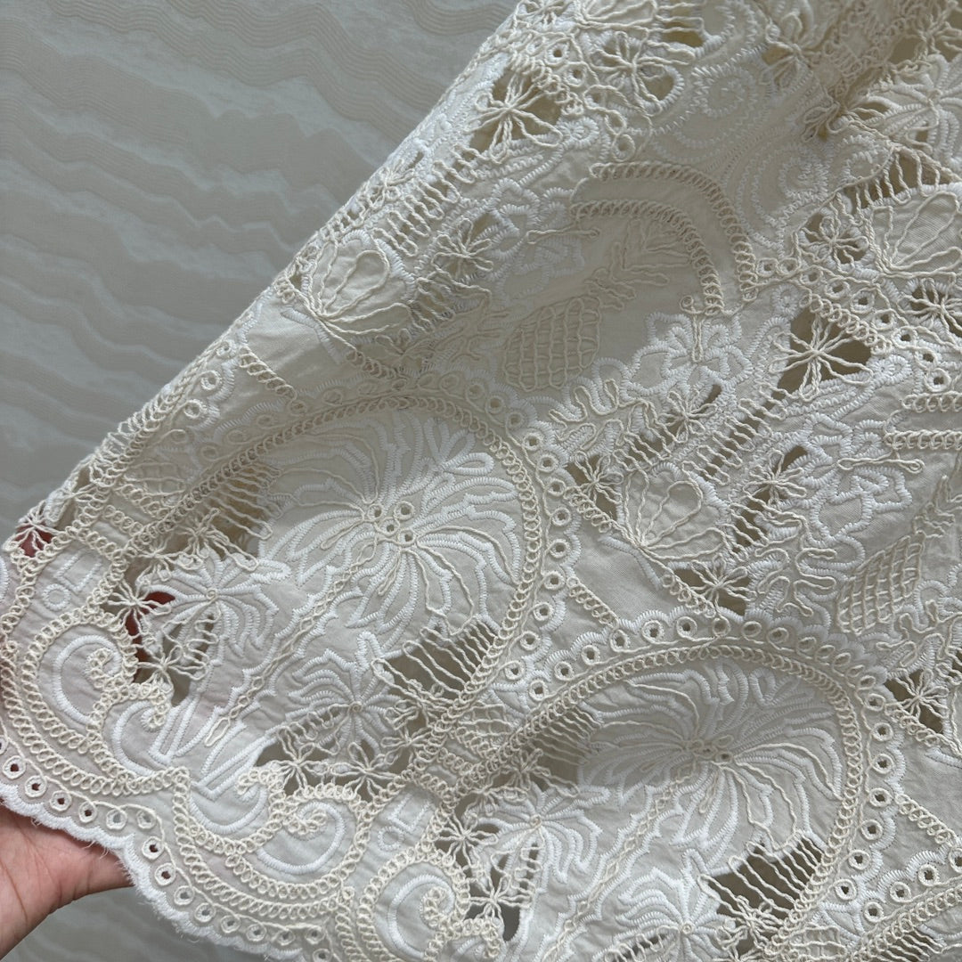 VALENTINO LONG SKIRT WITH LACE TRIM 261434