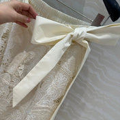 VALENTINO LONG SKIRT WITH LACE TRIM 261434