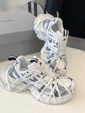 3XL EXTREME LACE SNEAKER WHITE AND SILVER