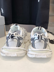 3XL EXTREME LACE SNEAKER WHITE AND SILVER