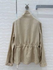 LP CLASSIC STAND-COLLAR LINEN JACKET