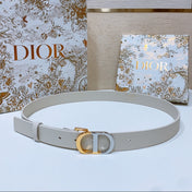 DIOR 26S BELT 25 MM IN CREAM WHITE CALFSKIN 668367