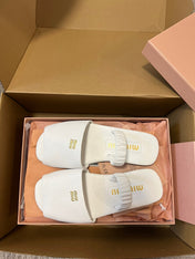 RUCHES SANDALS IN WHITE LAMBSKIN