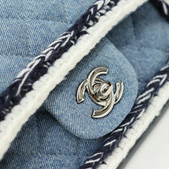 CHANEL 25S FLAP BAG 20 CM IN LIGHT BLUE DENIM