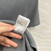 CC Knitted T-Shirt Gray Cotton