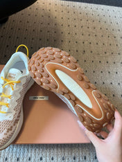 MIUMIU 26S SNEAKERS IN LIGHT PINK TECHNICAL FABRIC