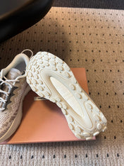 MIUMIU 26S SNEAKERS IN CLOUDY GRAY TECHNICAL FABRIC