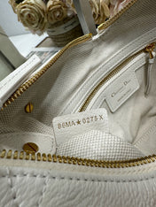 DIOR 26S VOYAGE BAG 22 IN CREAM WHITE CALFSKIN