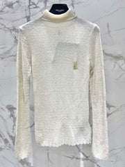 YSL 25S FITTED TURTLENECK SWEATER STYLE 182