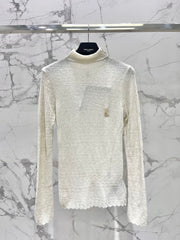 YSL 25S FITTED TURTLENECK SWEATER STYLE 182