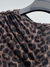 YSL 25S LEOPARD PRINT DRESS STYLE 44