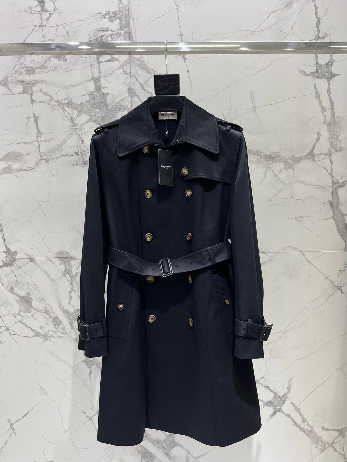 YSL 25S LONG TRENCH COAT STYLE 156