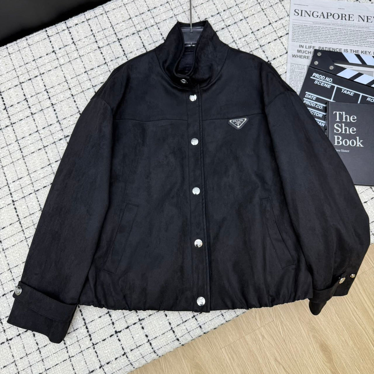 PRADA 25S STAND-COLLAR JACKET 369