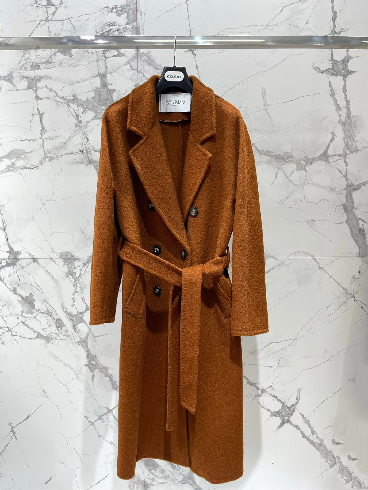 MAX MARA 25S DOUBLE-BREASTED WOOL COAT 213