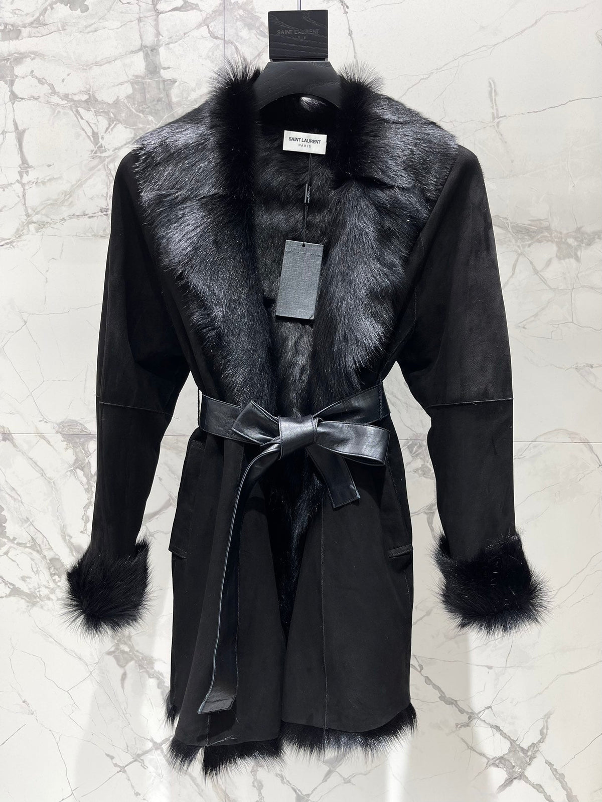 YSL 25S BELTED COAT STYLE 11