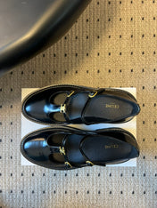 CELINE 26S BULKY BABIES MARY JANE SHOES 40 MM IN BLACK CALFSKIN