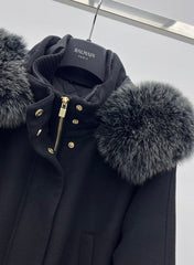 LP 26S FUR-COLLAR KNIT JACKET 473