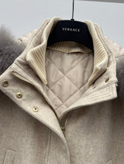 LP 26S FUR-COLLAR KNIT JACKET 471