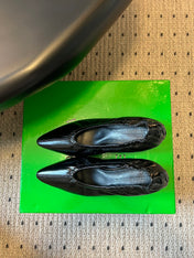 BOTTEGA VENETA 26S HIGH HEELS 40 MM IN BLACK CALFSKIN