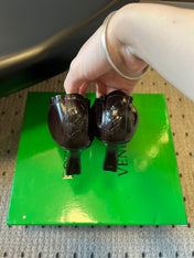 BOTTEGA VENETA 26S HIGH HEELS 40 MM IN DARK BROWN CALFSKIN