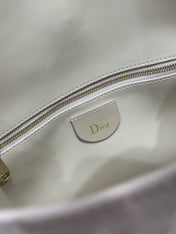 DIOR 26S DIORLY BAG 28 IN BEIGE SUEDE