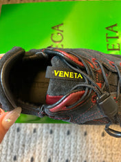 BOTTEGA VENETA 26S SNEAKERS IN BLACK SUEDE AND MESH FABRIC