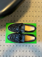 BOTTEGA VENETA 26S LOAFERS IN BLACK LAMBSKIN