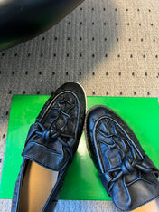 BOTTEGA VENETA 26S LOAFERS IN BLACK LAMBSKIN