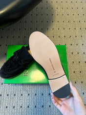 BOTTEGA VENETA 26S LOAFERS IN BLACK SUEDE