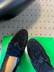 BOTTEGA VENETA 26S LOAFERS IN BLACK SUEDE