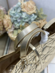 DIOR 26S TOUJOURS BAG 37 IN GOLD CALFSKIN