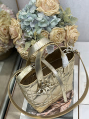 DIOR 26S TOUJOURS BAG 18 IN GOLD CALFSKIN