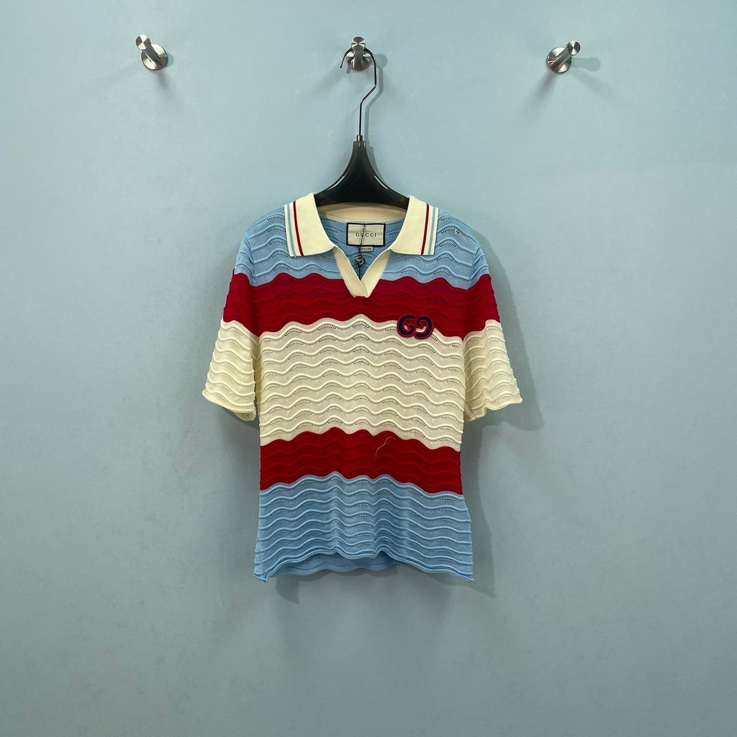 GUCCI 26S SHORT-SLEEVE KNIT T-SHIRT 498