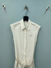 PRADA 26S SLEEVELESS SHIRT DRESS 974