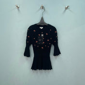 CHANEL 26S CHERRY KNIT TOP 1288