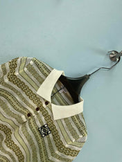 LOEWE 26S SHORT-SLEEVE KNIT POLO SHIRT 573